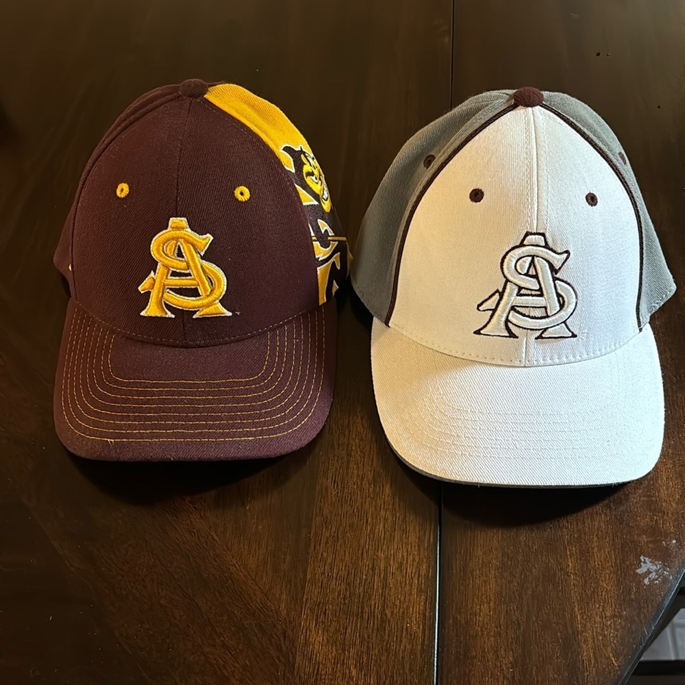 Attention ASU fans! Selling two (2) flex fit hats…